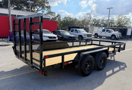 New 2026 Sure-Trac 7x16 Tube Top 10K Utility Trailer