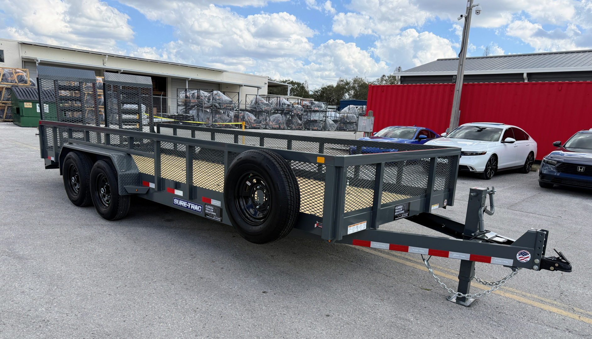 New 2026 Sure-Trac 7x20 Tube Top 14K Utility Trailer