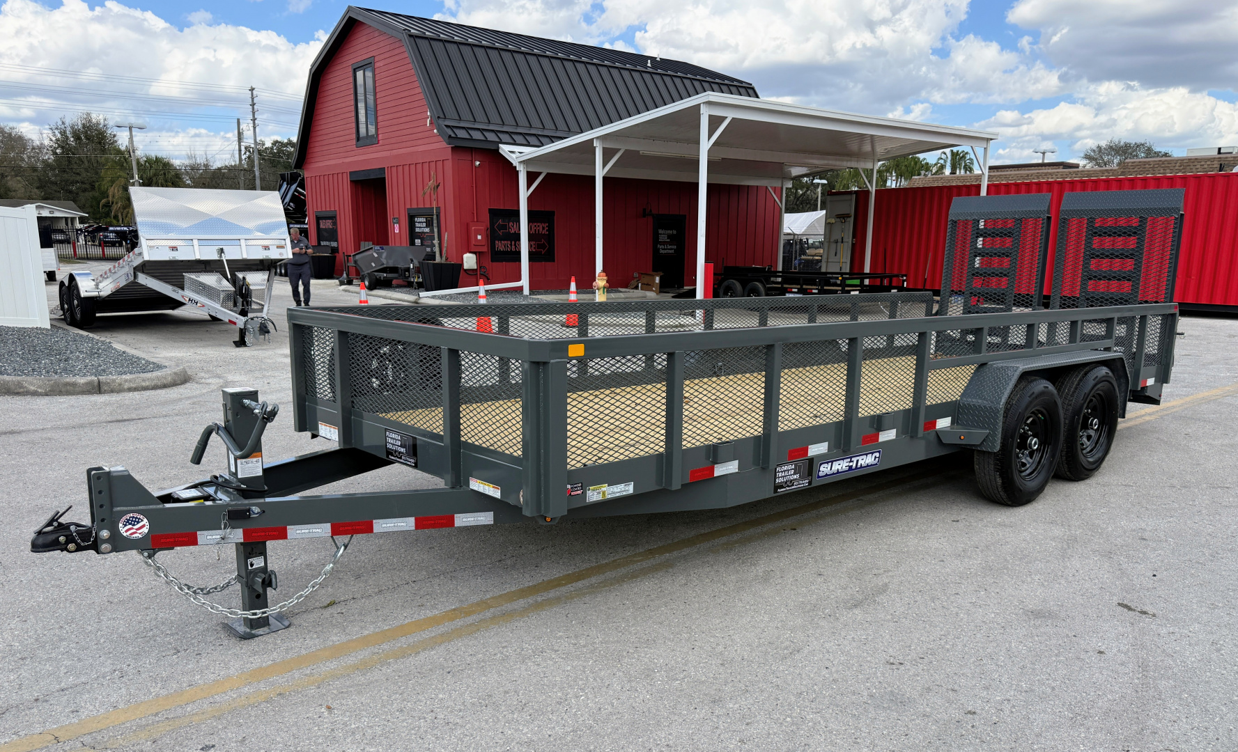 New 2026 Sure-Trac 7x20 Tube Top 14K Utility Trailer