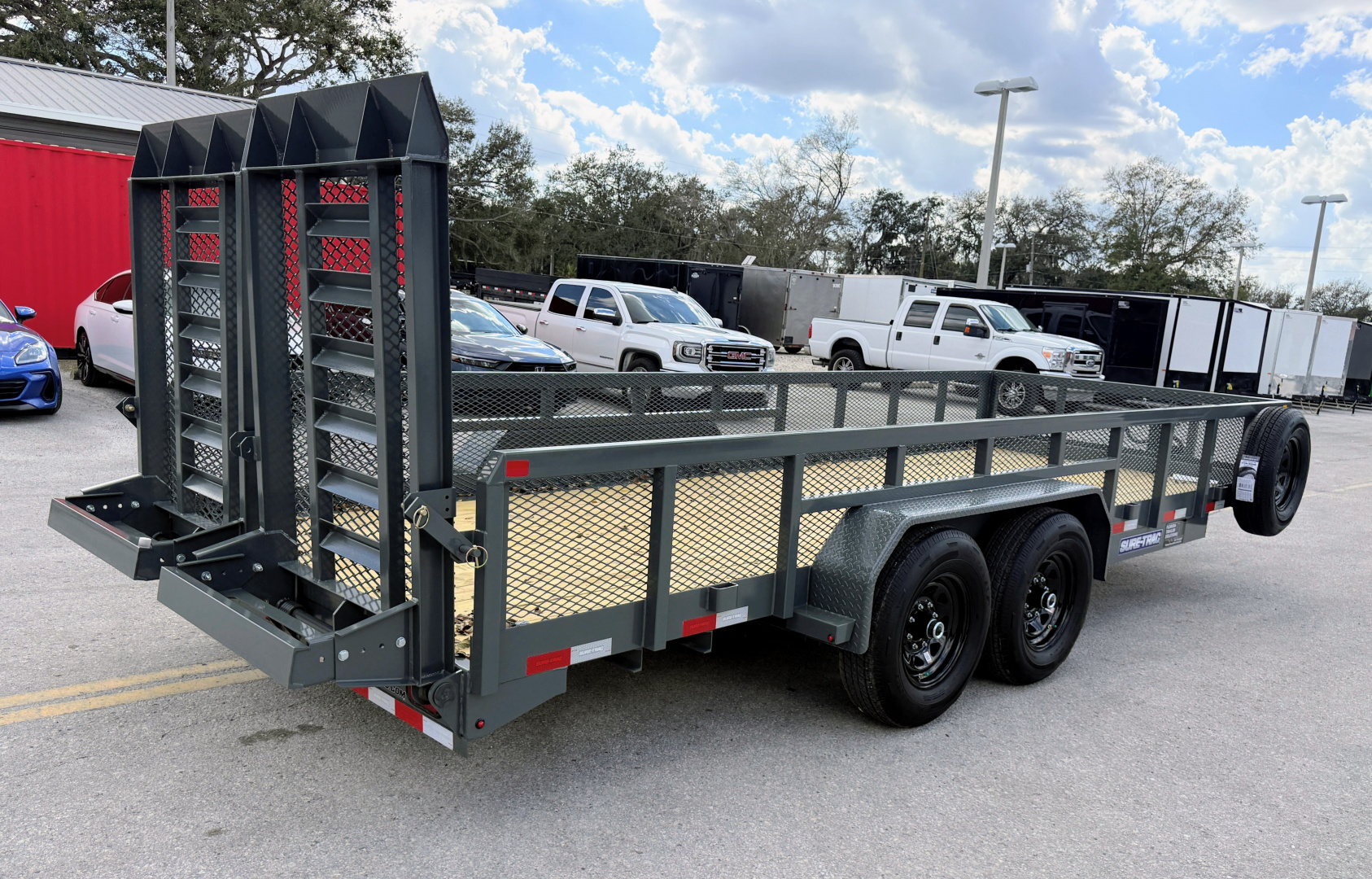 New 2026 Sure-Trac 7x20 Tube Top 14K Utility Trailer