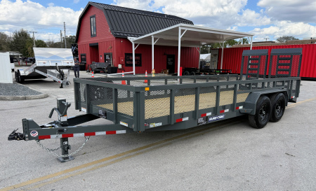 New 2026 Sure-Trac 7x20 Tube Top 14K Utility Trailer