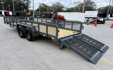 New 2026 Sure-Trac 7x20 Tube Top 14K Utility Trailer
