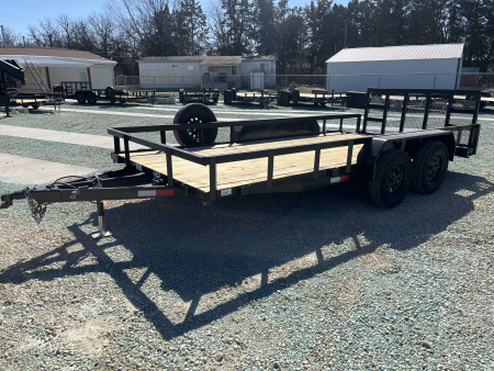 New 2026 Stag Trailers 82 x16' Tandem Axle Dovetail Utility Trailer