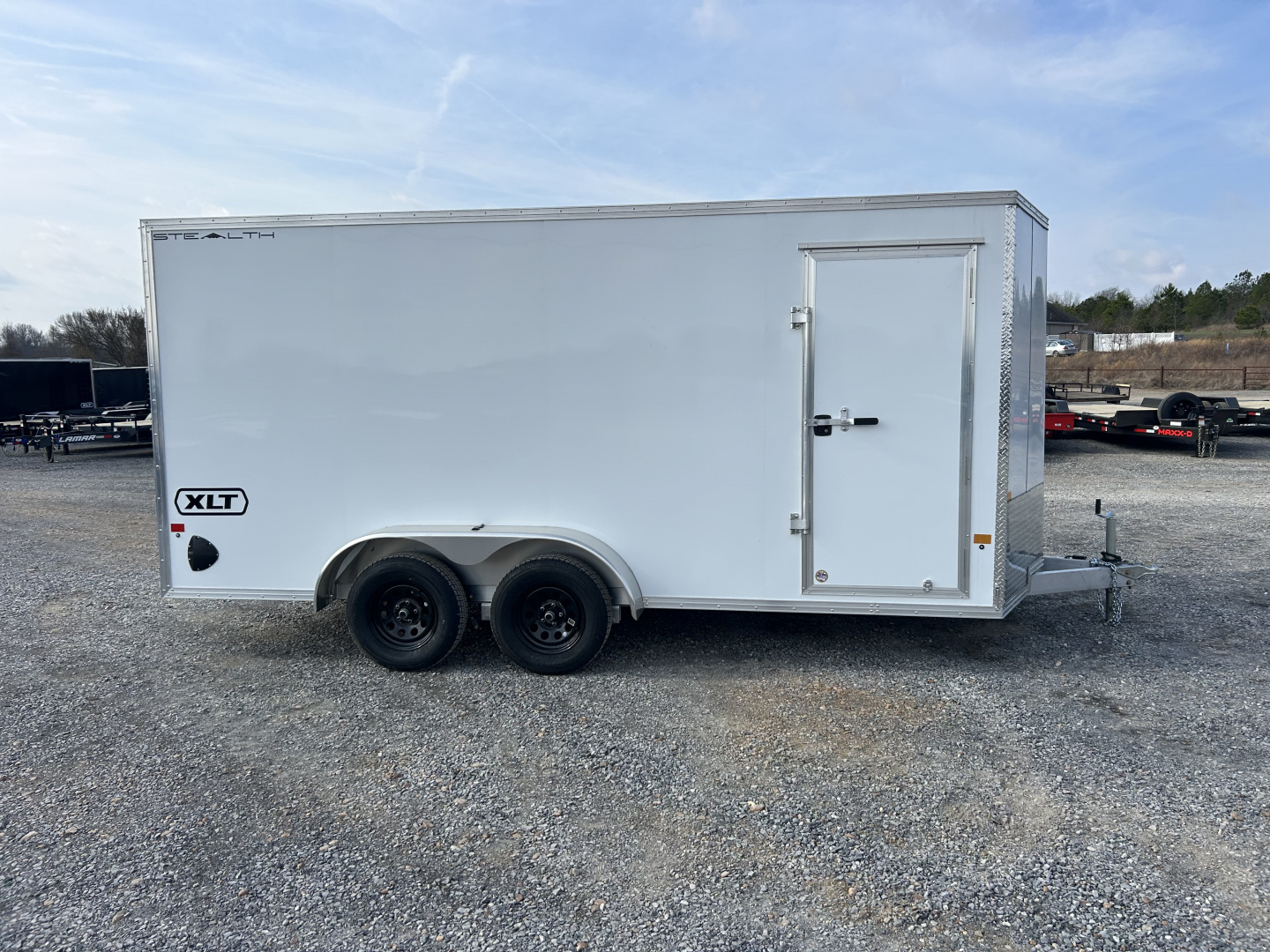New 2026 ALCOM 7'x16' Aluminum Enclosed Trailer
