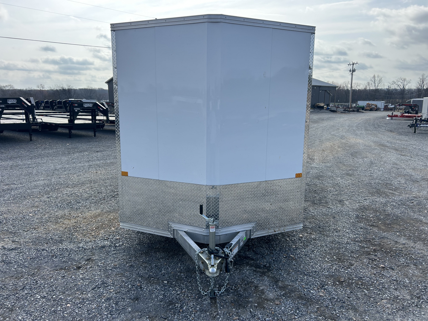 New 2026 ALCOM 7'x16' Aluminum Enclosed Trailer