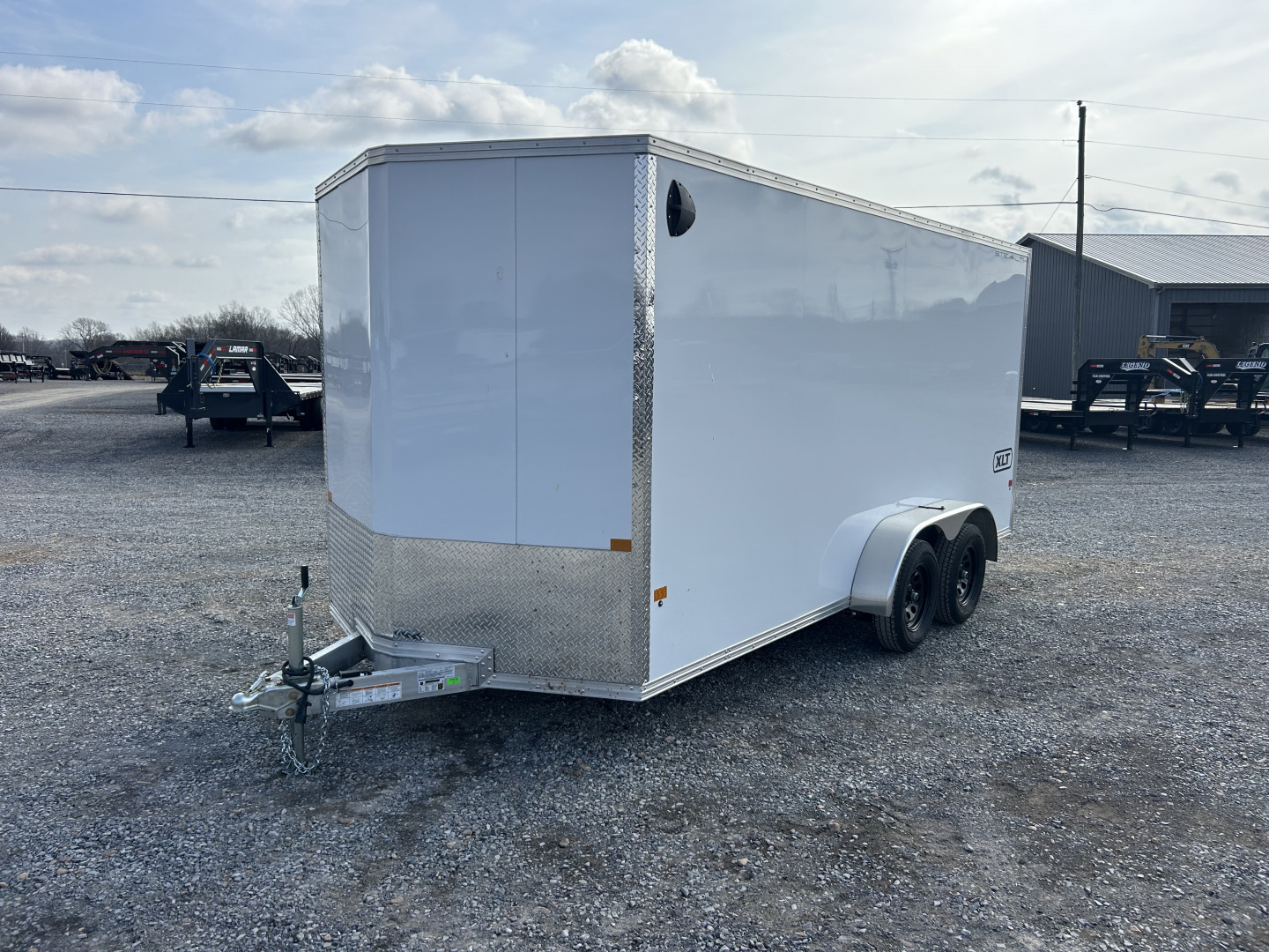 New 2026 ALCOM 7'x16' Aluminum Enclosed Trailer