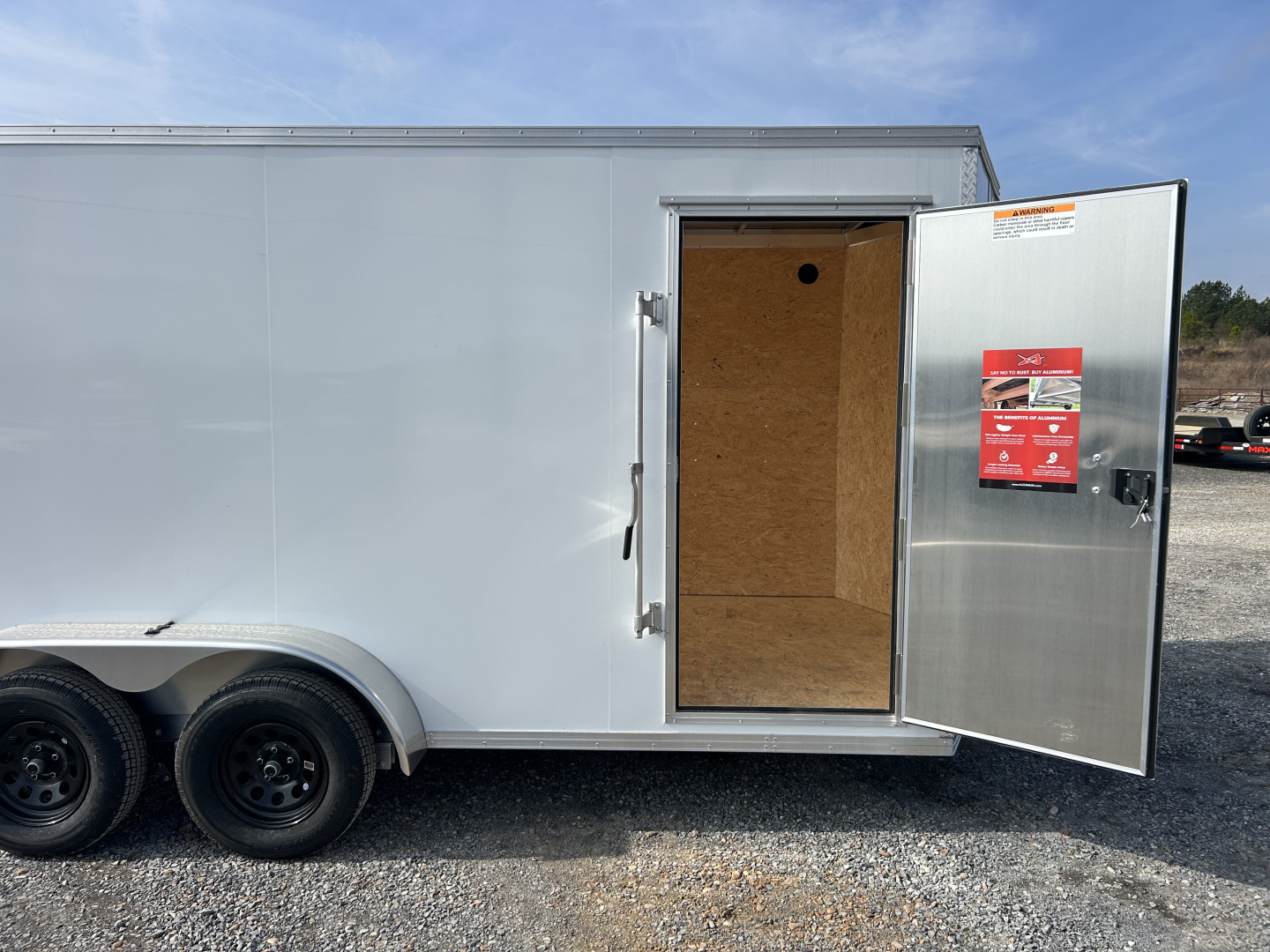 New 2026 ALCOM 7'x16' Aluminum Enclosed Trailer