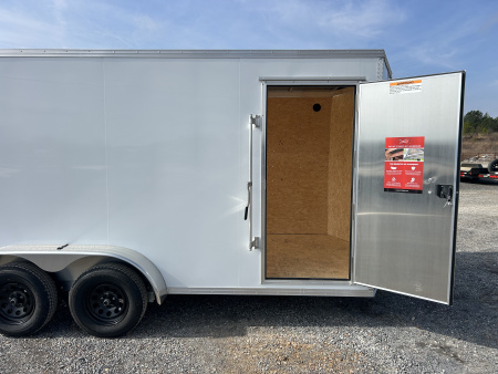 New 2026 ALCOM 7'x16' Aluminum Enclosed Trailer