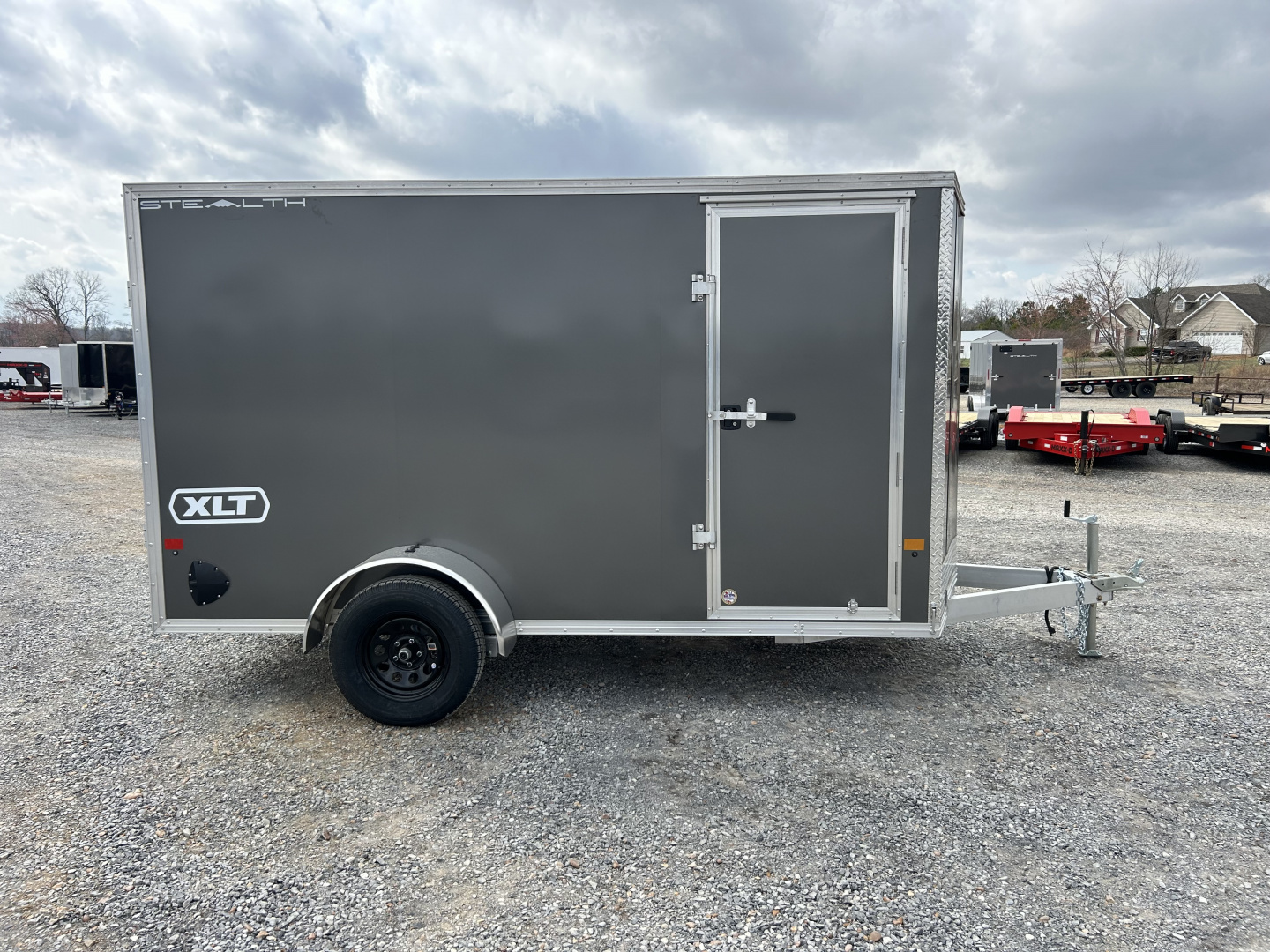 New 2026 ALCOM 6'x12' Aluminum Enclosed Trailer