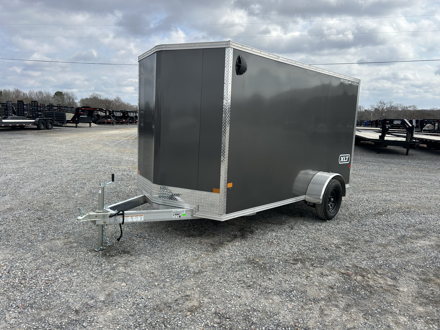 New 2026 ALCOM 6'x12' Aluminum Enclosed Trailer