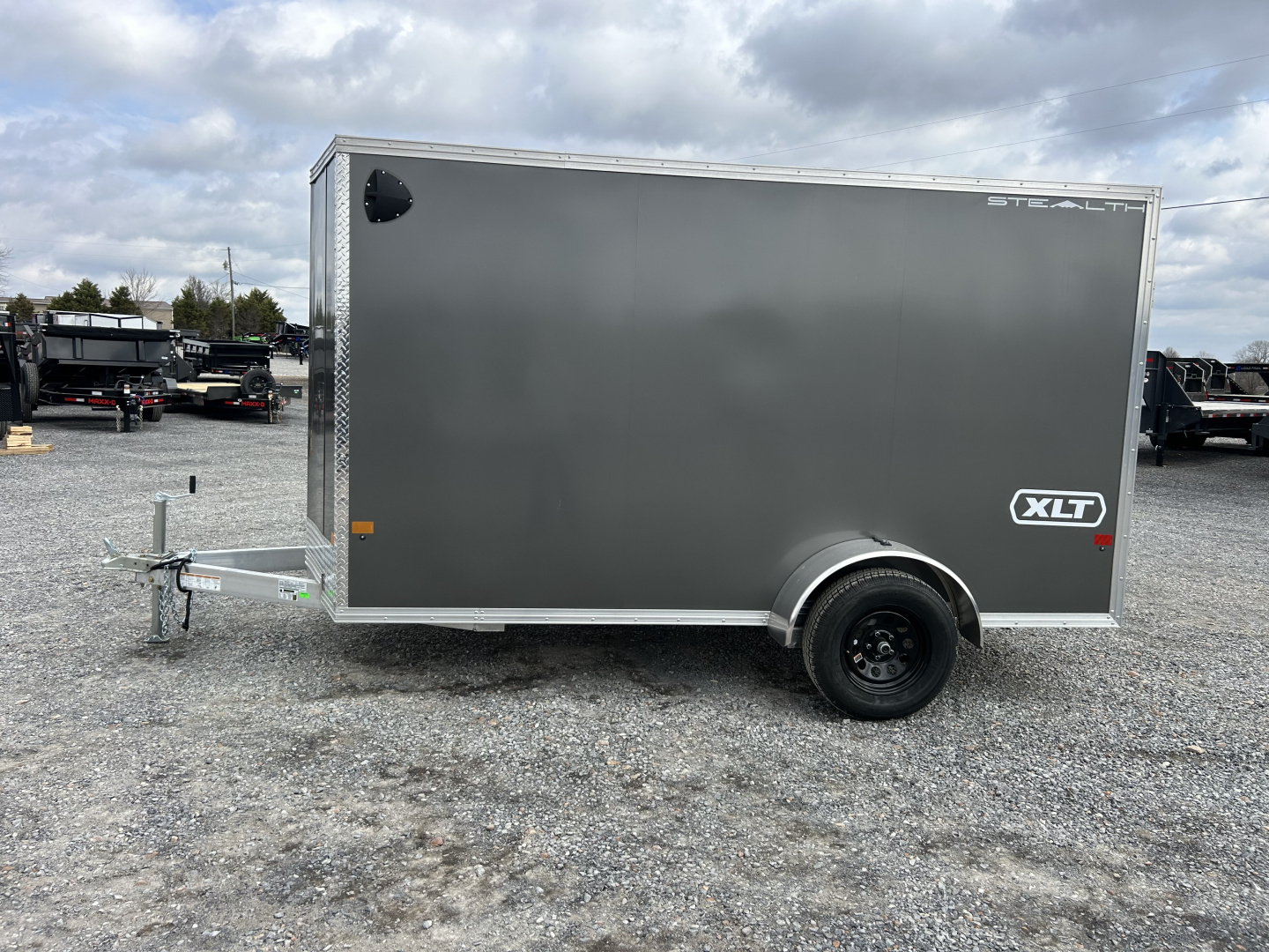 New 2026 ALCOM 6'x12' Aluminum Enclosed Trailer