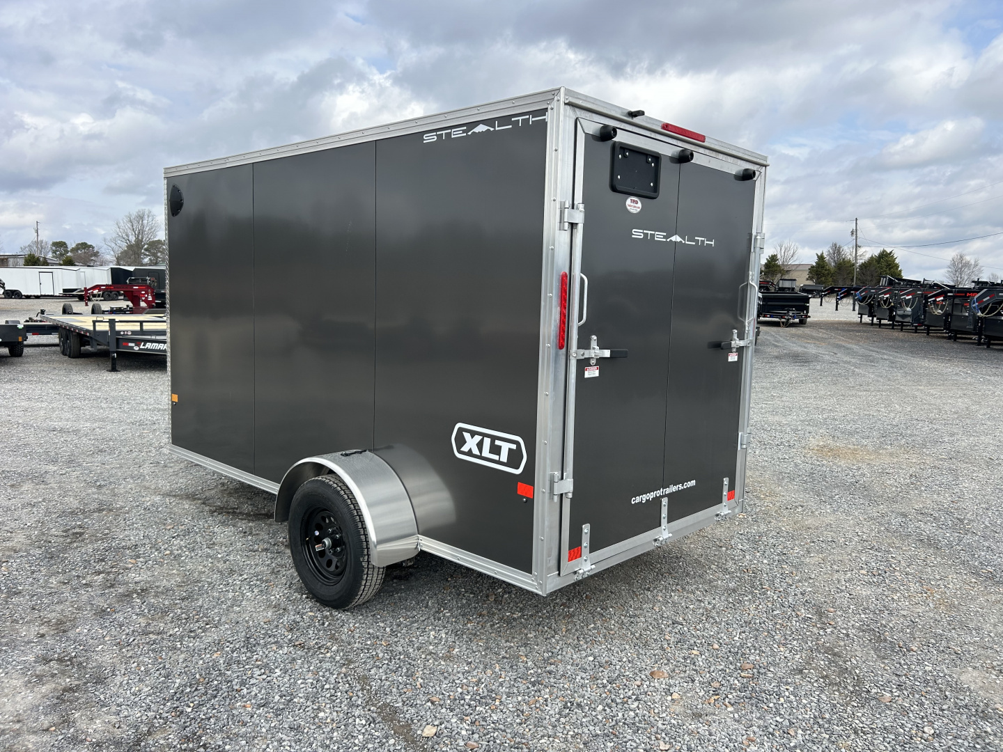 New 2026 ALCOM 6'x12' Aluminum Enclosed Trailer