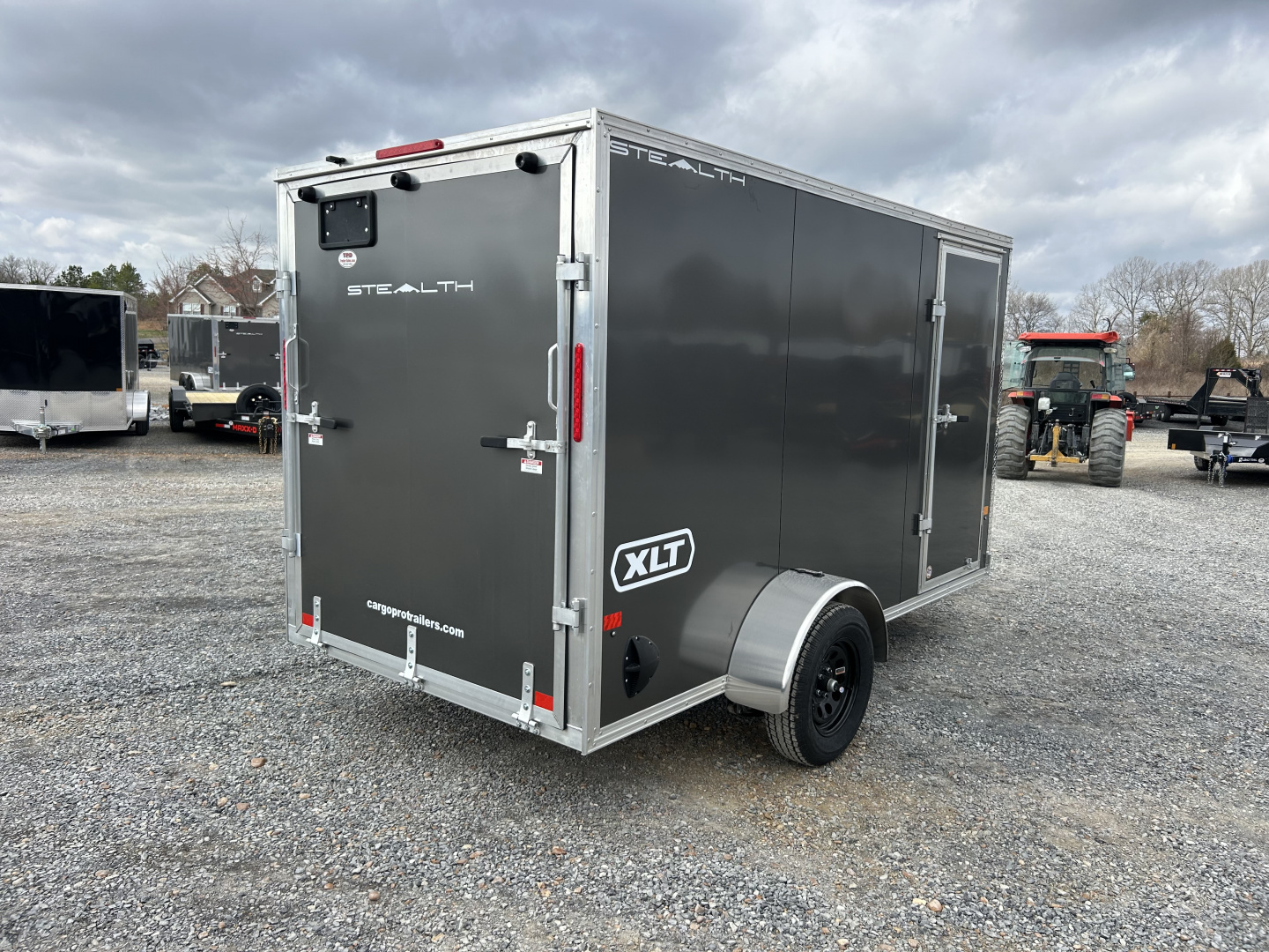 New 2026 ALCOM 6'x12' Aluminum Enclosed Trailer