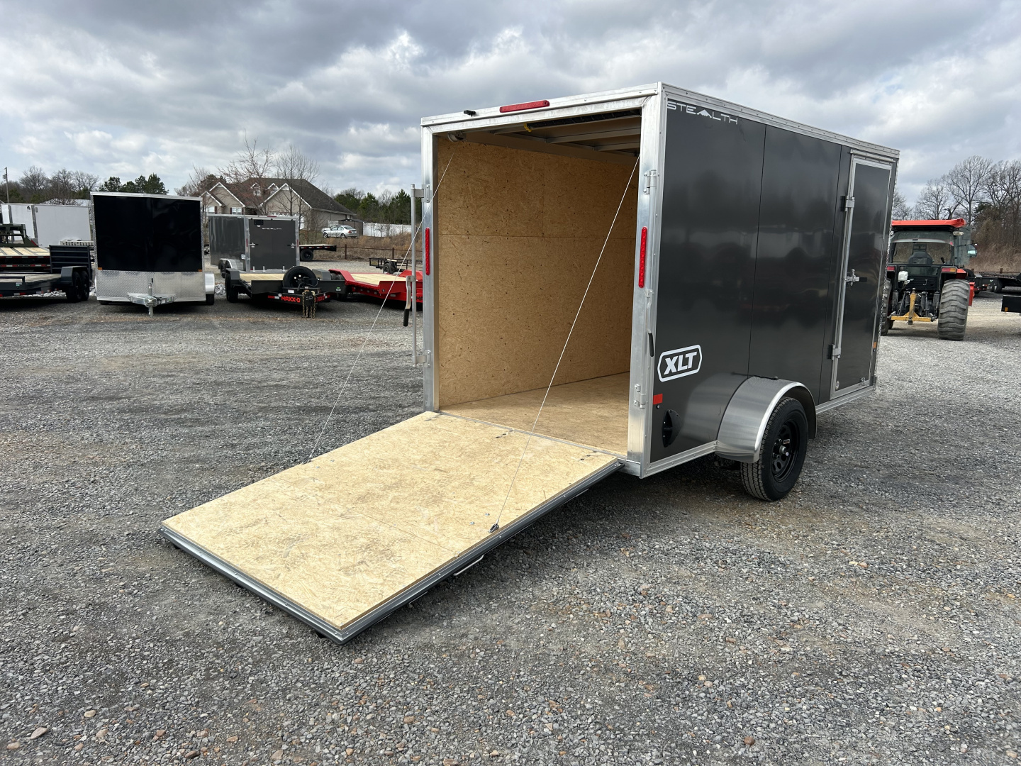 New 2026 ALCOM 6'x12' Aluminum Enclosed Trailer