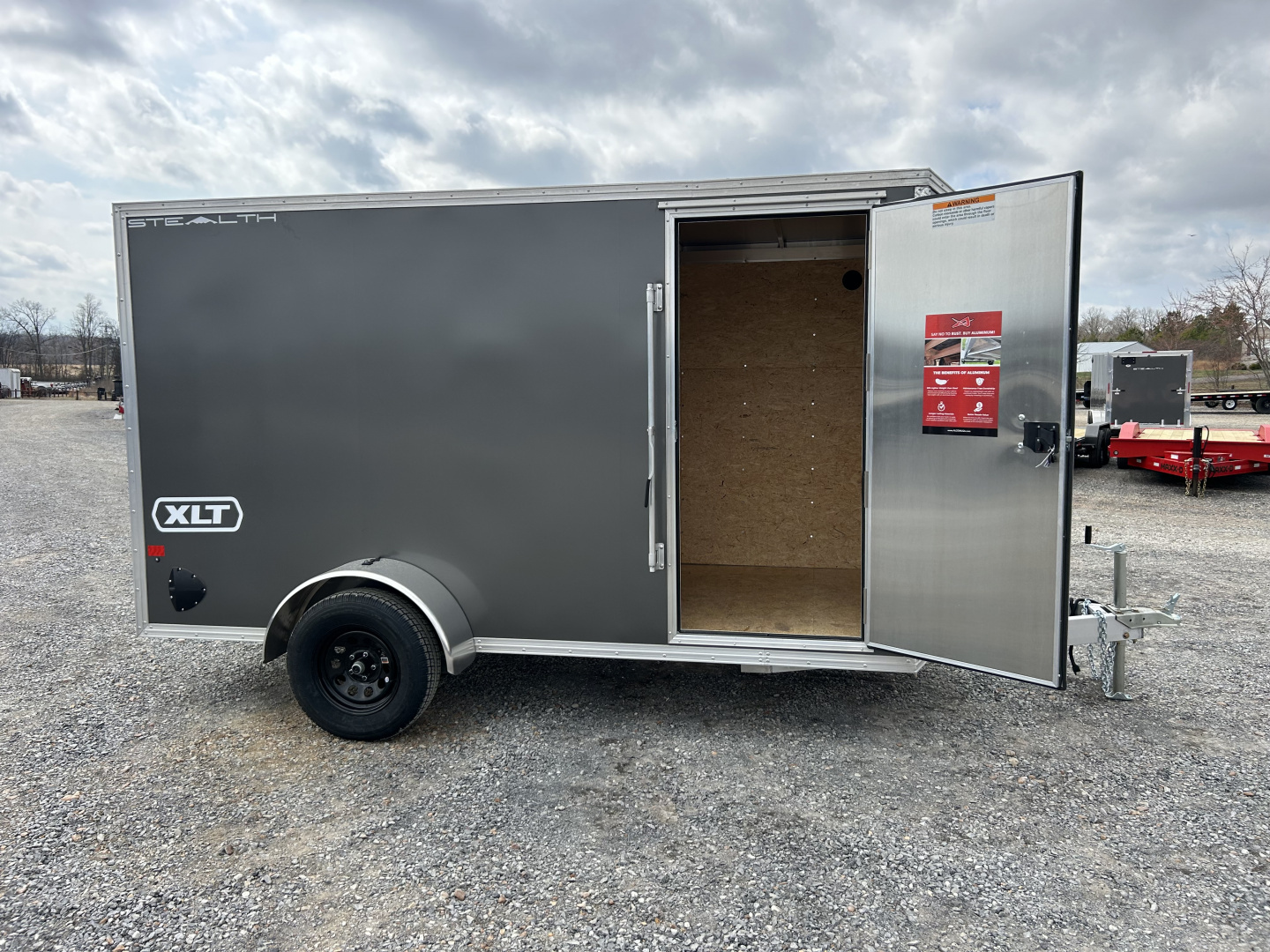 New 2026 ALCOM 6'x12' Aluminum Enclosed Trailer
