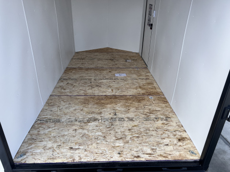 New NEW 2026 AERO 6x12 +2V BLACKOUT Edition, White Interior, QUALITY Enclosed Rear Ramp Cargo Trailer