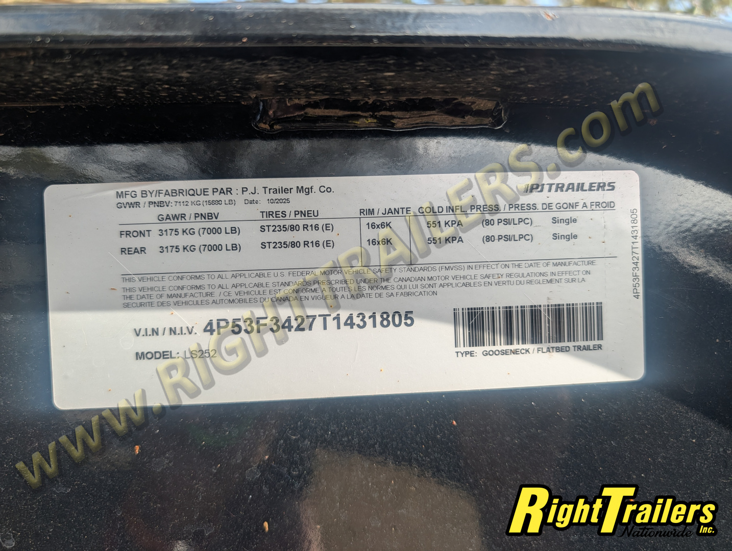 New 2026 PJ Trailers 8.5x25 Gooseneck Equipment Trailer