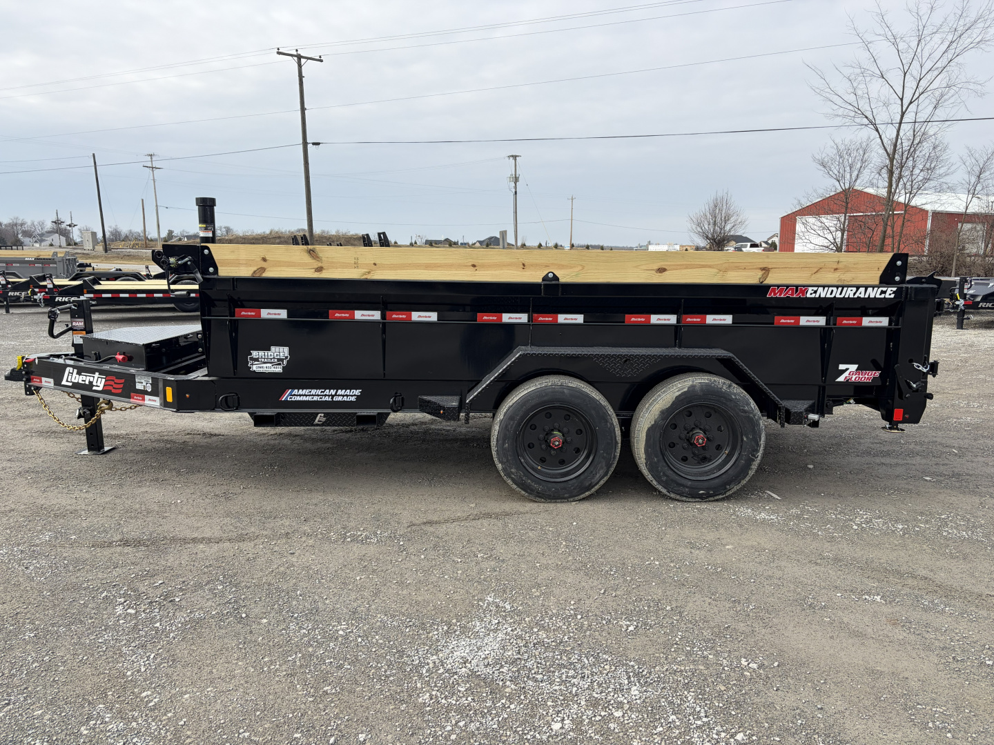 New 2026 Liberty LD16K83X14B8TSFT (83" x 14') 17.5K Telescopic Dump Trailer