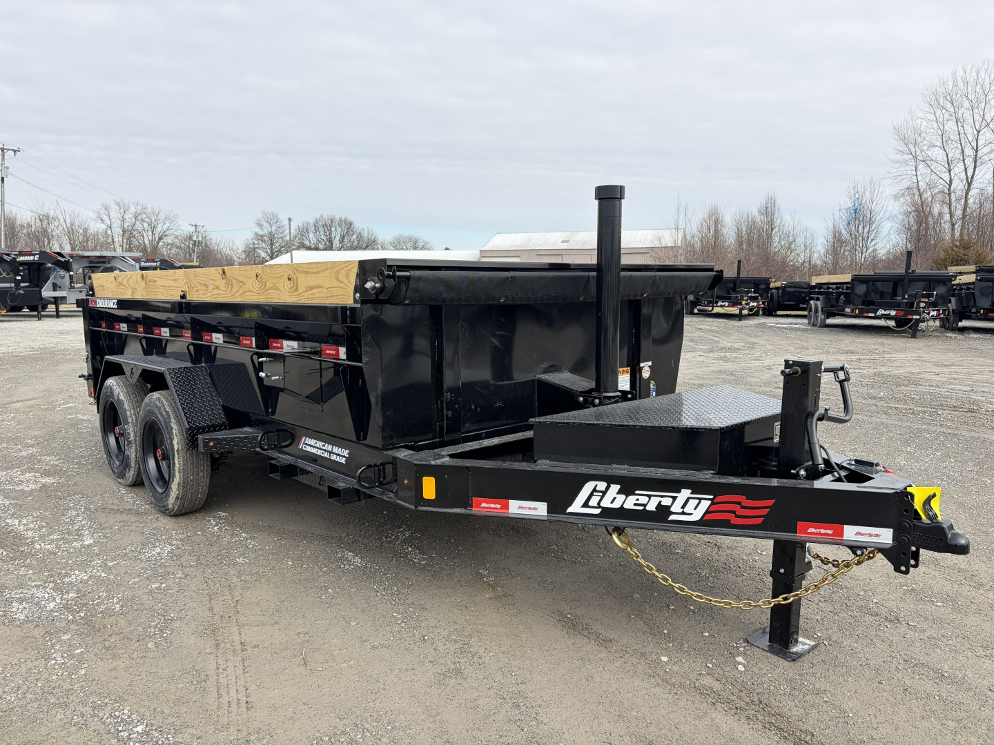 New 2026 Liberty LD16K83X14B8TSFT (83" x 14') 17.5K Telescopic Dump Trailer