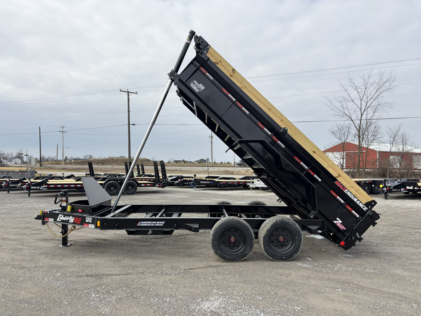 New 2026 Liberty LD16K83X14B8TSFT (83" x 14') 17.5K Telescopic Dump Trailer