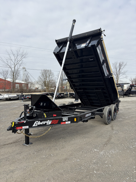 New 2026 Liberty LD16K83X14B8TSFT (83" x 14') 17.5K Telescopic Dump Trailer
