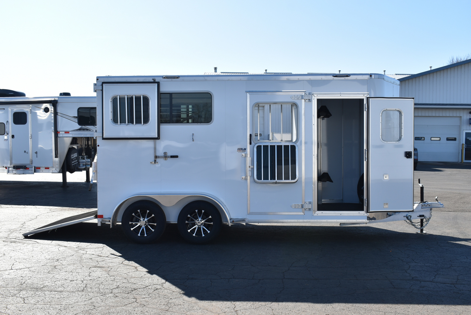 New 2026 Kiefer Manufacturing KRS Straight 2H/BP Horse Trailer