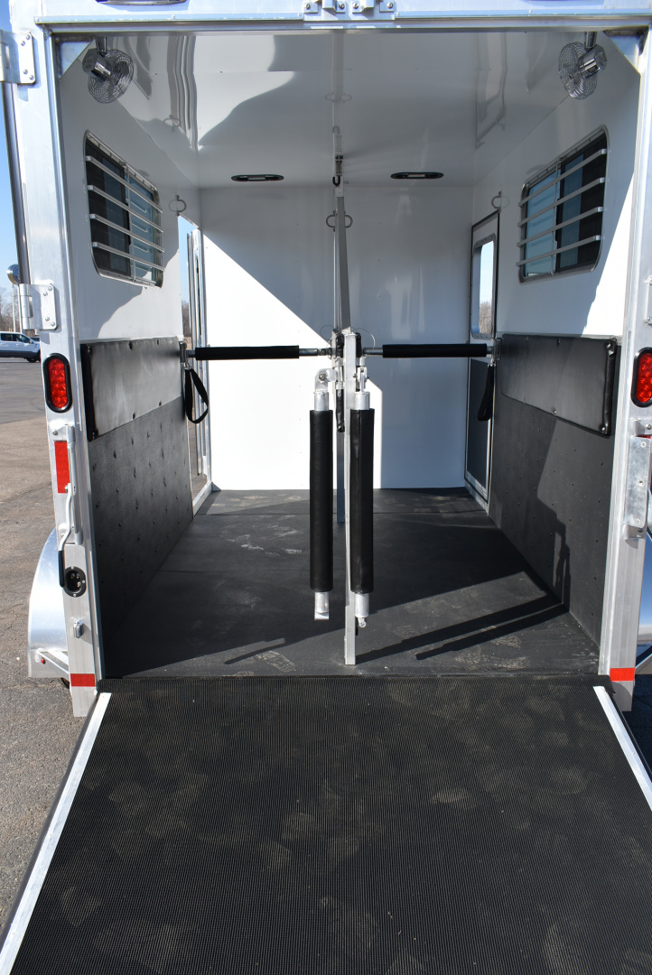 New 2026 Kiefer Manufacturing KRS Straight 2H/BP Horse Trailer