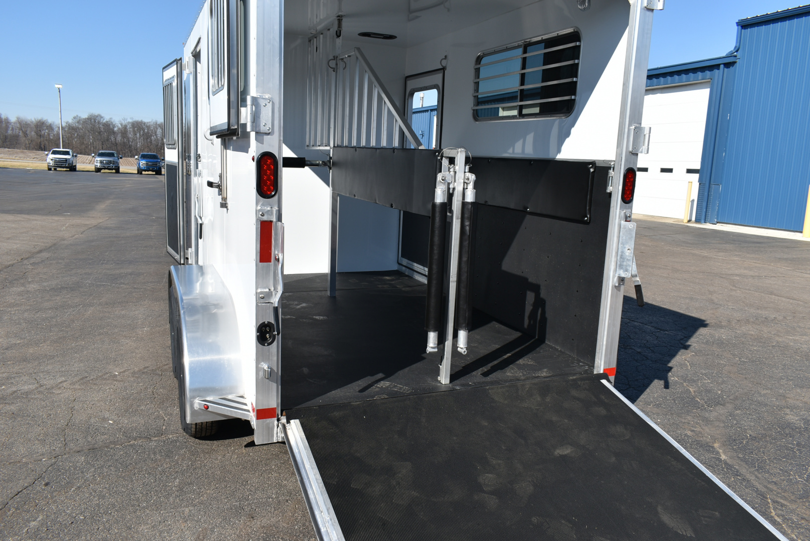 New 2026 Kiefer Manufacturing KRS Straight 2H/BP Horse Trailer