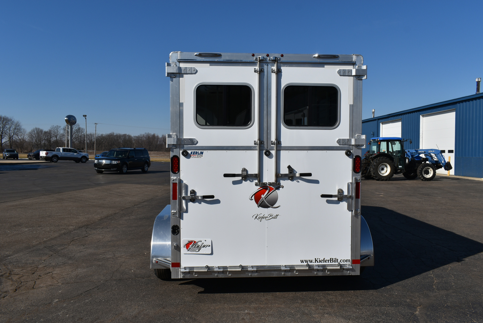 New 2026 Kiefer Manufacturing KRS Straight 2H/BP Horse Trailer