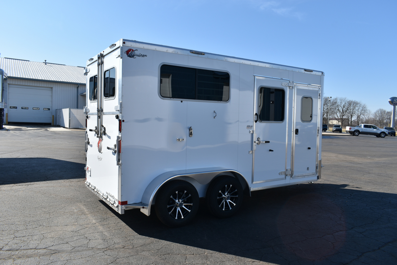 New 2026 Kiefer Manufacturing KRS Straight 2H/BP Horse Trailer