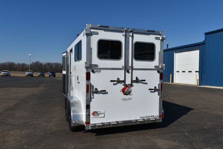 New 2026 Kiefer Manufacturing KRS Straight 2H/BP Horse Trailer