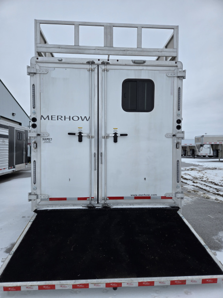 Used 2024 Merhow Stampede 3 Horse Living Quarter