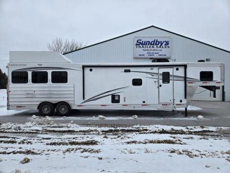 Used 2024 Merhow Stampede 3 Horse Living Quarter