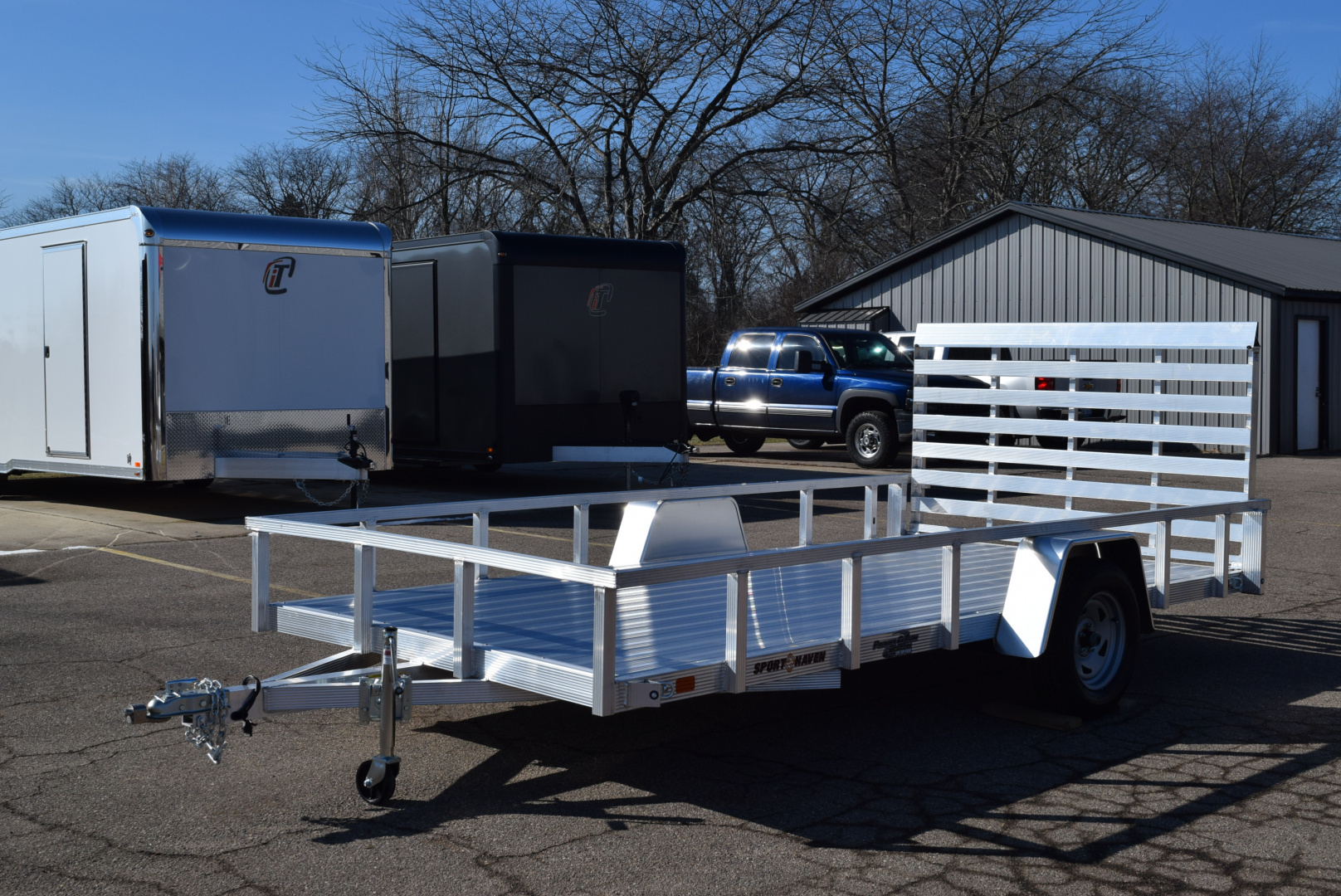 New 2026 Sport Haven 7x14 Aluminum Utility Trailer