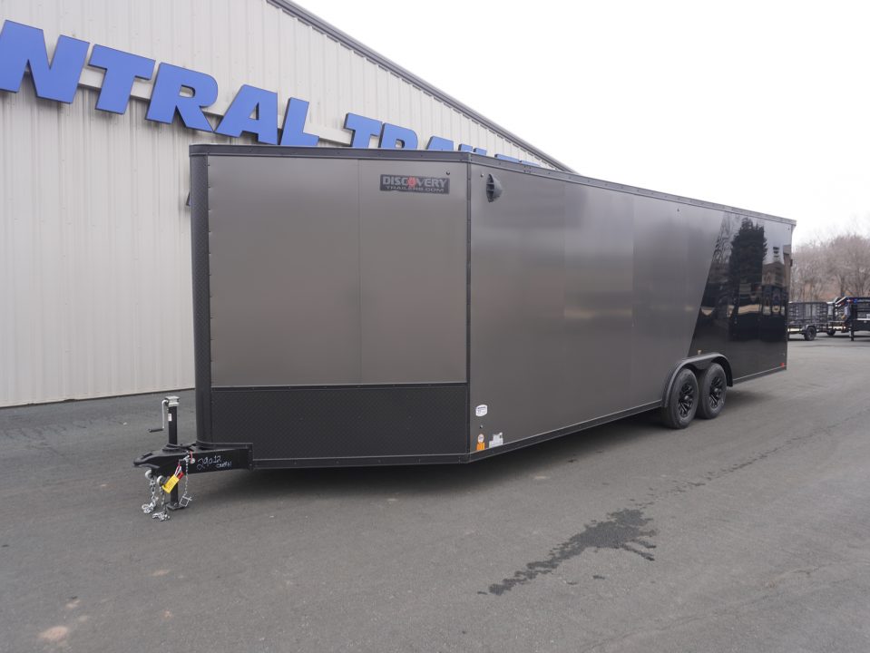 New 2026 Discovery Trailers 8.5x24+5'V Snowmobile Trailer