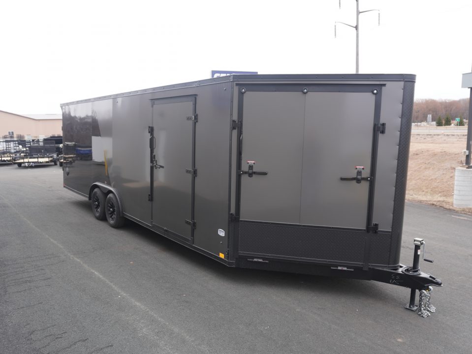 New 2026 Discovery Trailers 8.5x24+5'V Snowmobile Trailer