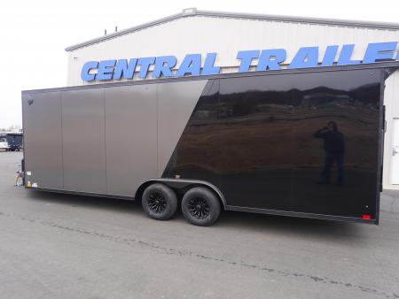 New 2026 Discovery Trailers 8.5x24+5'V Snowmobile Trailer