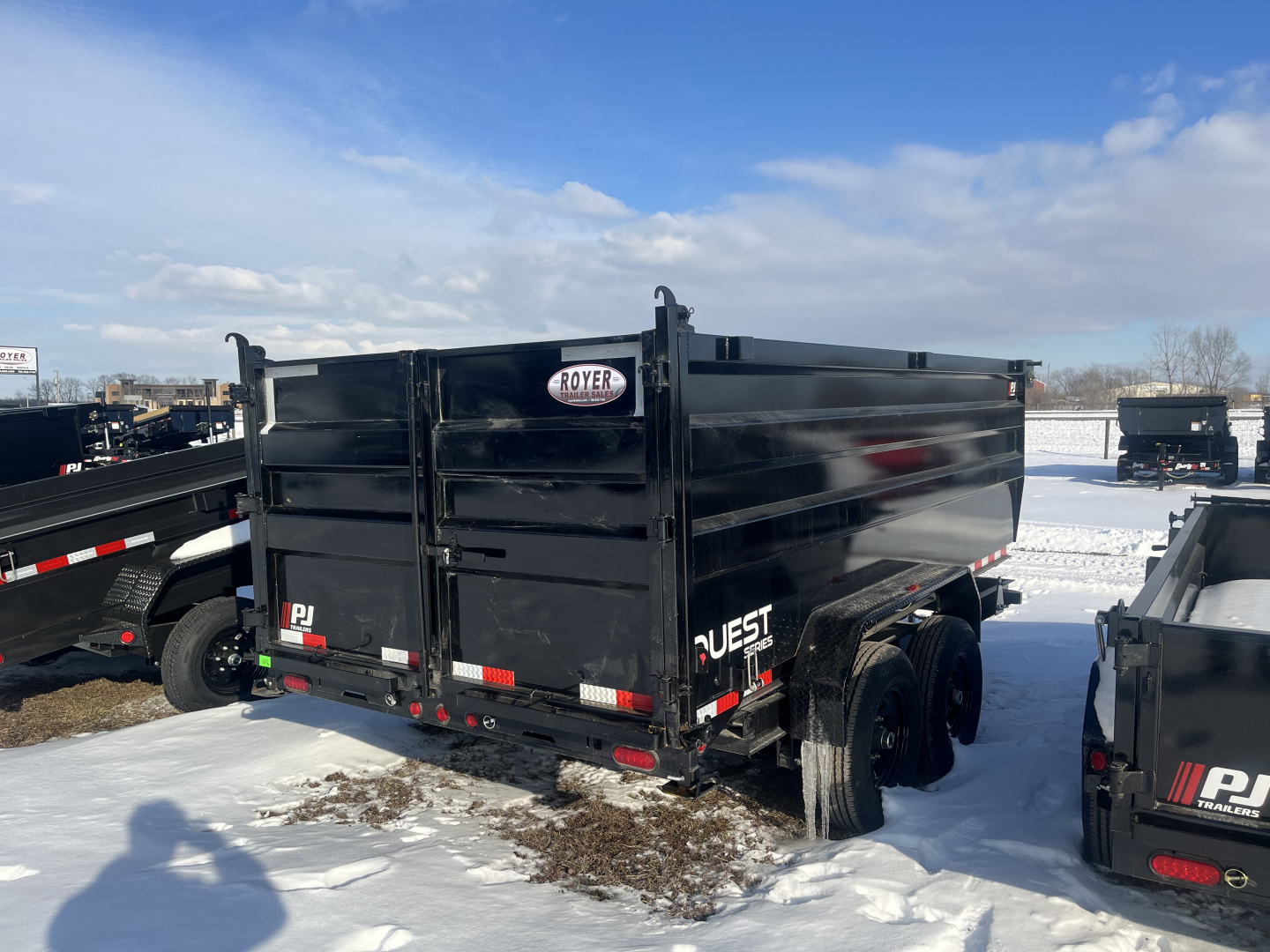 New 2026 PJ Trailers PJ 14K QUEST 6" CHANNEL (D7) 83"x14' w/ 4ft Sides Dump Trailer