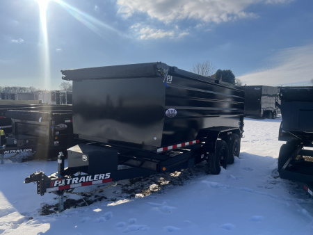 New 2026 PJ Trailers PJ 14K QUEST 6" CHANNEL (D7) 83"x14' w/ 4ft Sides Dump Trailer