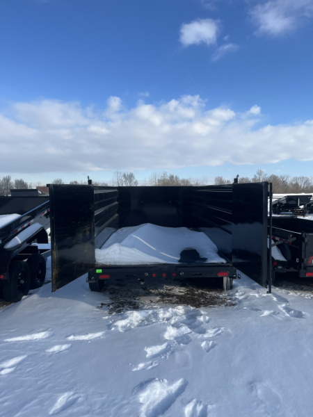 New 2026 PJ Trailers PJ 14K QUEST 6" CHANNEL (D7) 83"x14' w/ 4ft Sides Dump Trailer