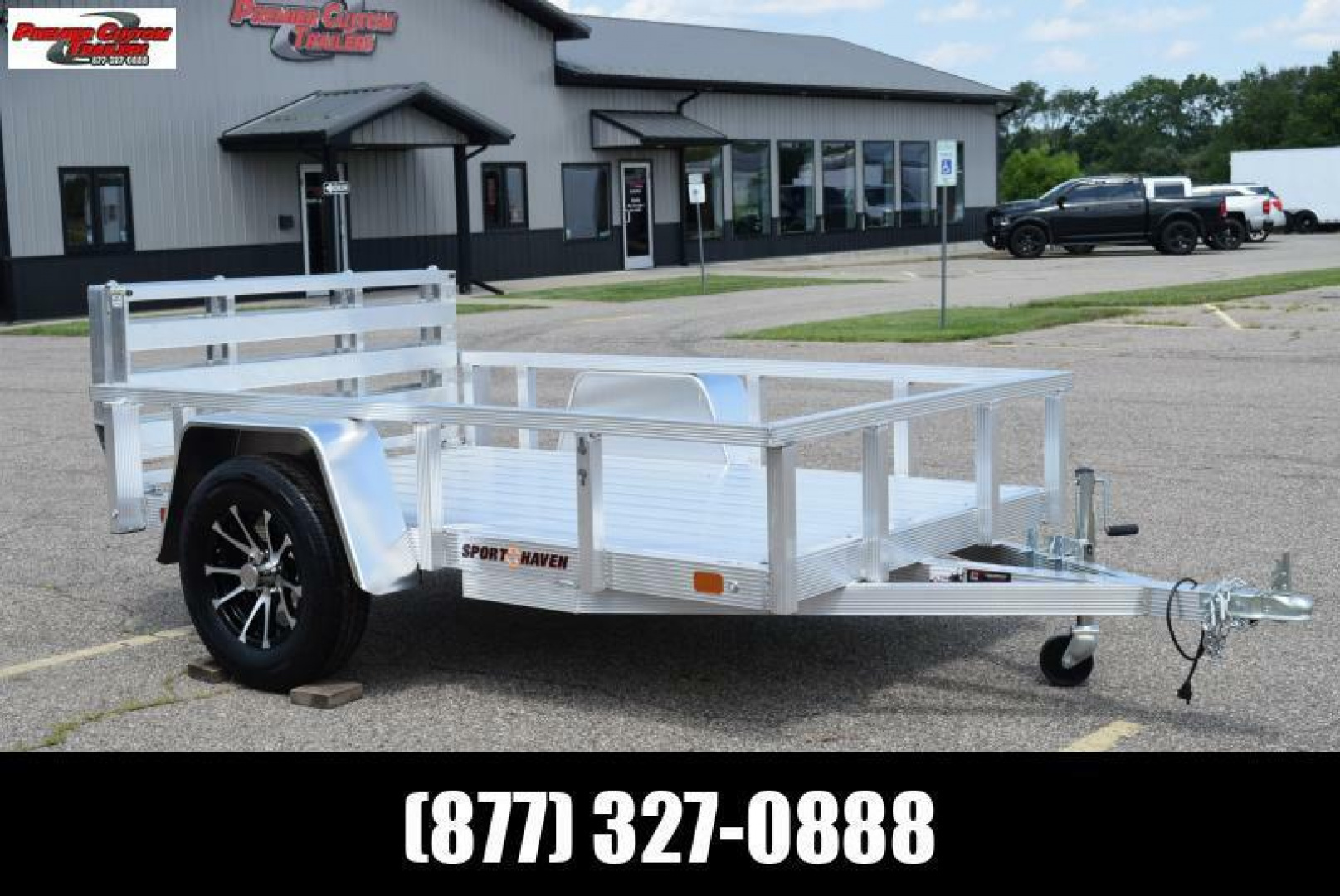 New SPORT HAVEN 5x8 DELUXE SERIES UTILITY TRAILER w/ BI-FOLD RAMP GATE