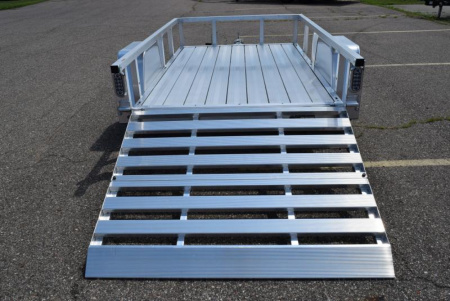 New SPORT HAVEN 5x8 DELUXE SERIES UTILITY TRAILER w/ BI-FOLD RAMP GATE