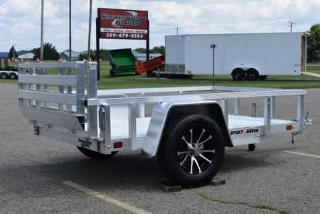 New SPORT HAVEN 5x8 DELUXE SERIES UTILITY TRAILER w/ BI-FOLD RAMP GATE