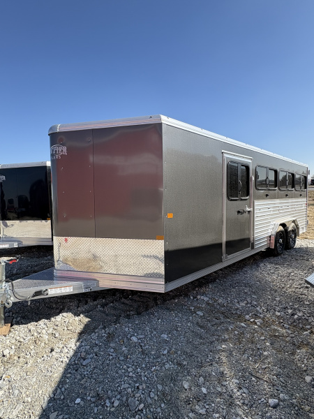 New 2026 Frontier Trailers 8x20 8 Pen Stock Low Pro Stock / Stock Combo Trailer