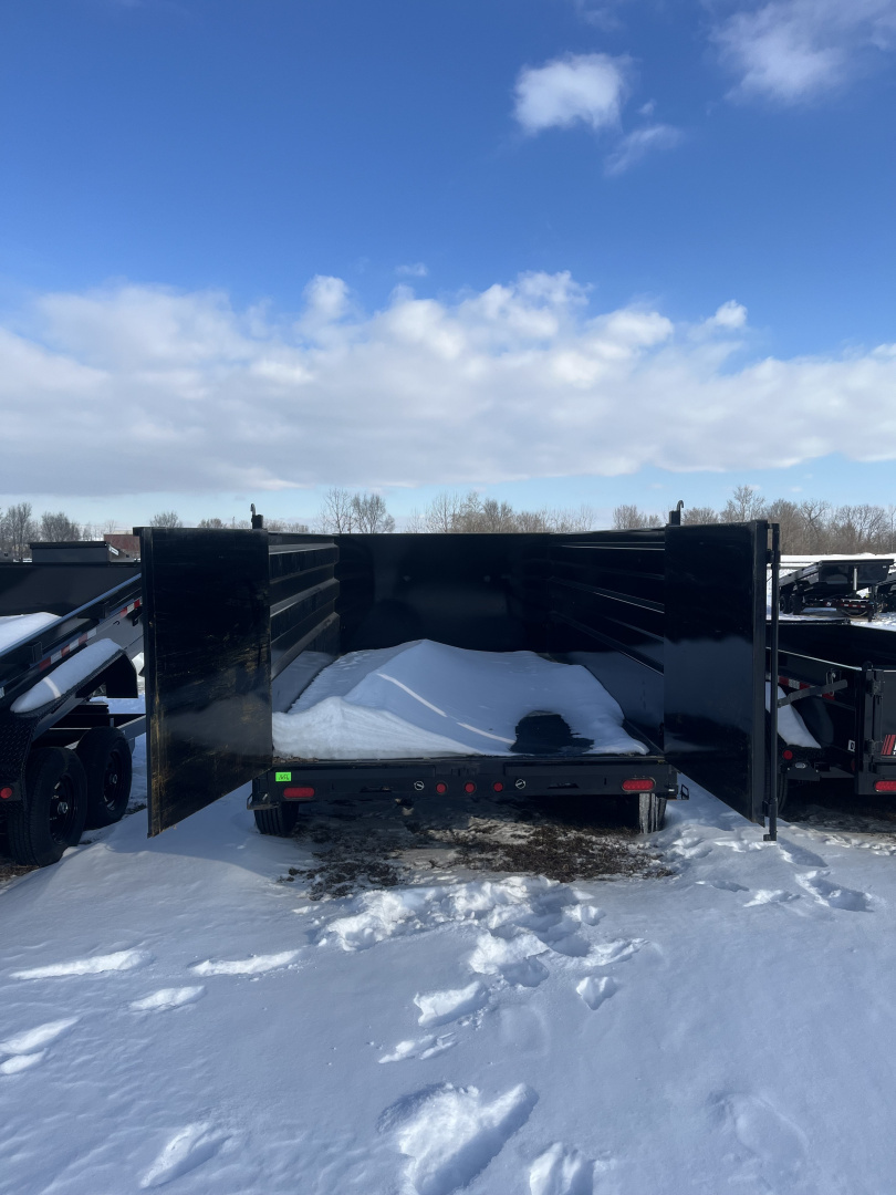 New 2026 PJ Trailers PJ 14K QUEST 6" CHANNEL (D7) 83"x14' w/ 4ft Sides Dump Trailer