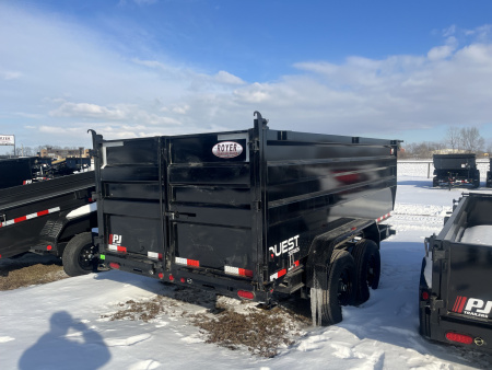 New 2026 PJ Trailers PJ 14K QUEST 6" CHANNEL (D7) 83"x14' w/ 4ft Sides Dump Trailer