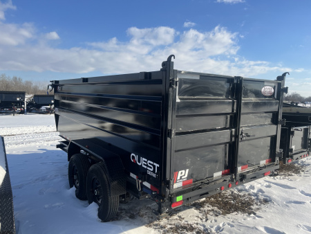 New 2026 PJ Trailers PJ 14K QUEST 6" CHANNEL (D7) 83"x14' w/ 4ft Sides Dump Trailer