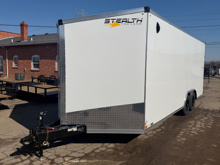 New 2026 Stealth Titan 8.5 x 20 Enclosed Car Hauler with Ramp 10K GVW with 7ft interior and Screwless Exterior