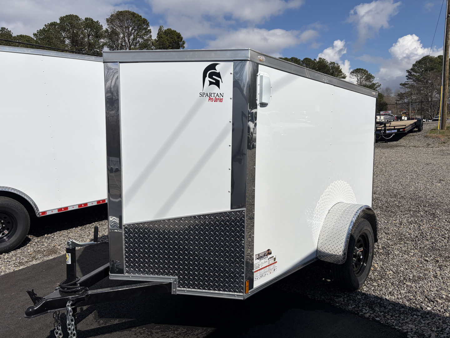 New 2026 Spartan 5X8 Pro-Series Enclosed Trailer, Side Door, Barlock, Polycor, Stabledeck
