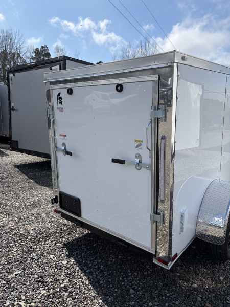 New 2026 Spartan 5X8 Pro-Series Enclosed Trailer, Side Door, Barlock, Polycor, Stabledeck